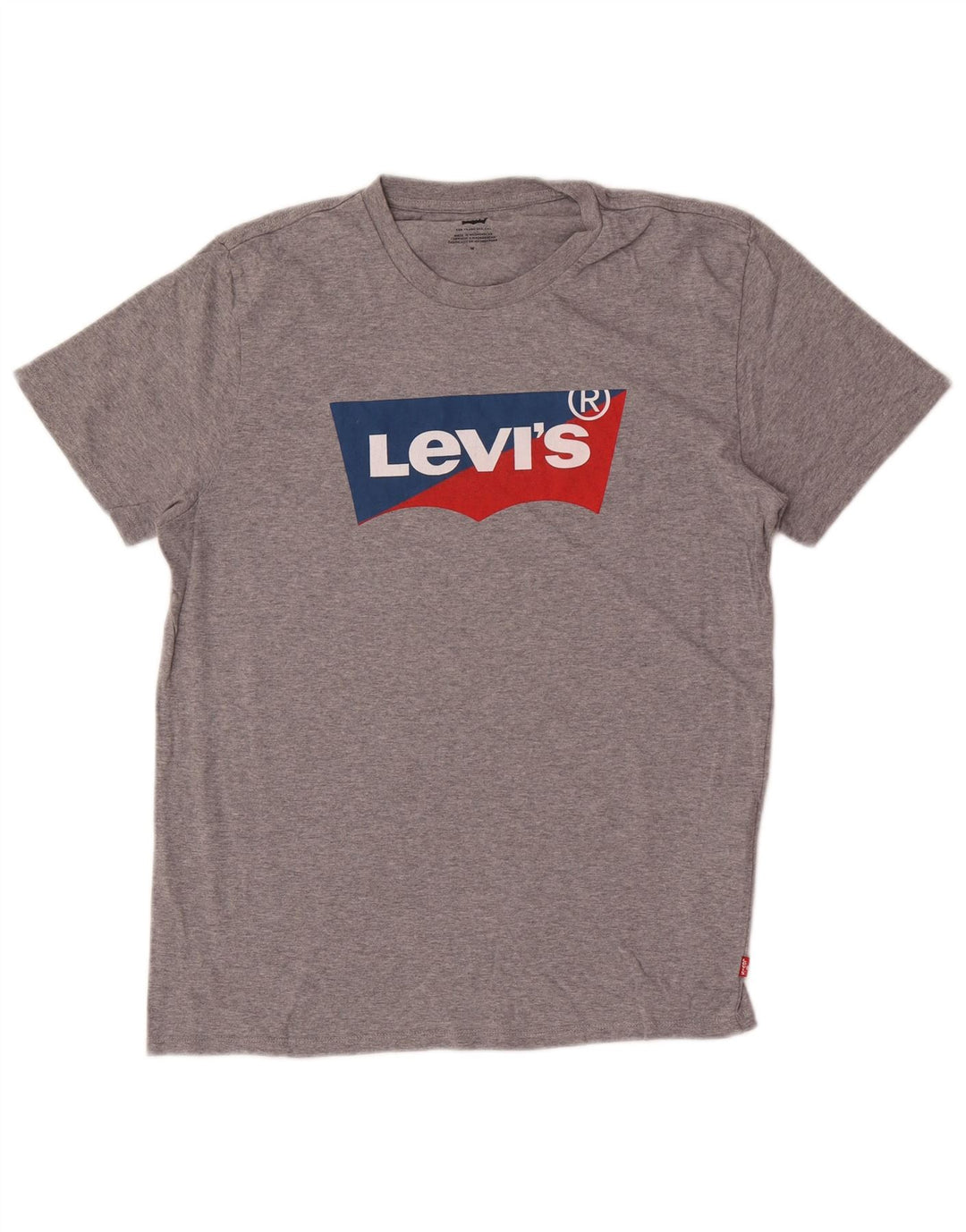 T-shirt grafica da uomo Levi's Top in cotone mélange grigio medio