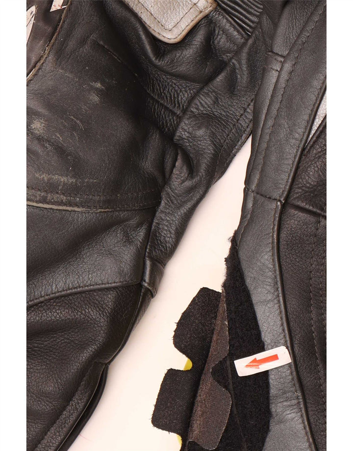 Pantaloni in pelle da uomo Richa EU 52 Large W34 L29 Colorblock nero