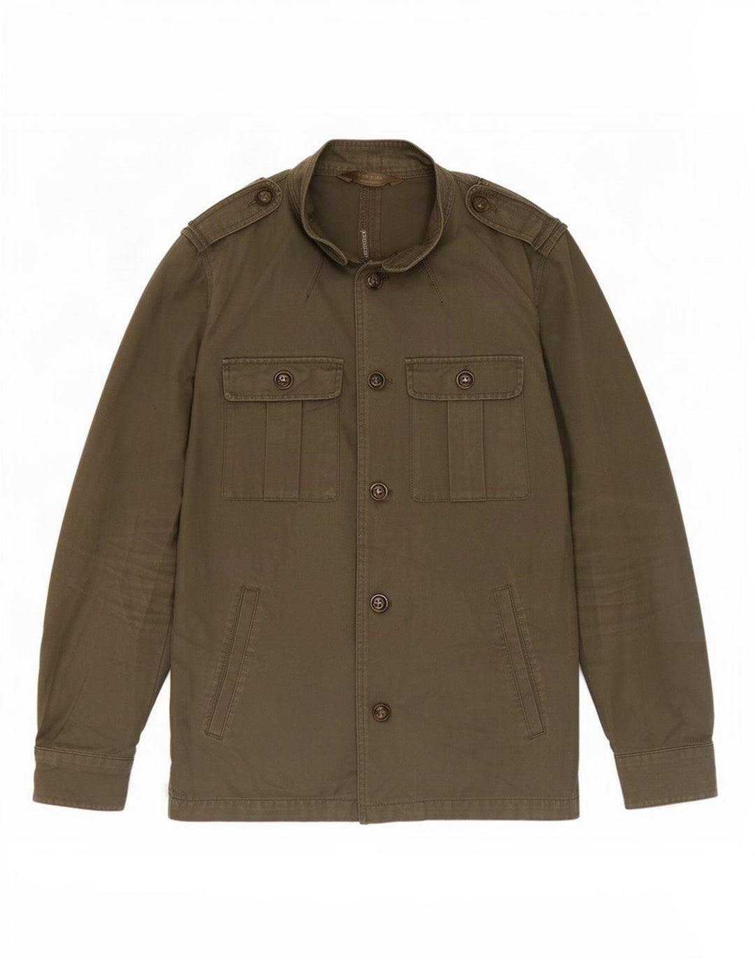 Giacca militare da uomo Zara UK 38 cotone kaki medio