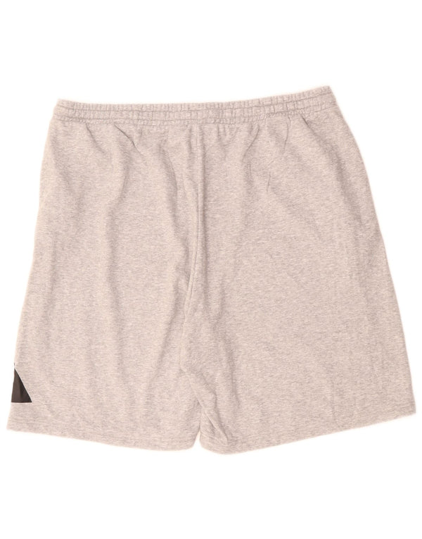Pantaloncini sportivi grafici da uomo Adidas 2XL cotone chiazzato grigio