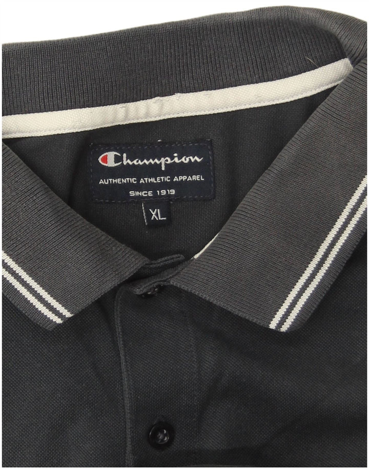 CHAMPION Mens Polo Shirt XL Navy Blue