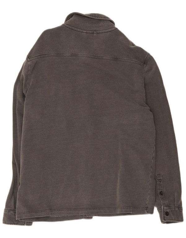 Camicia da uomo Marks & Spencer grande in cotone grigio