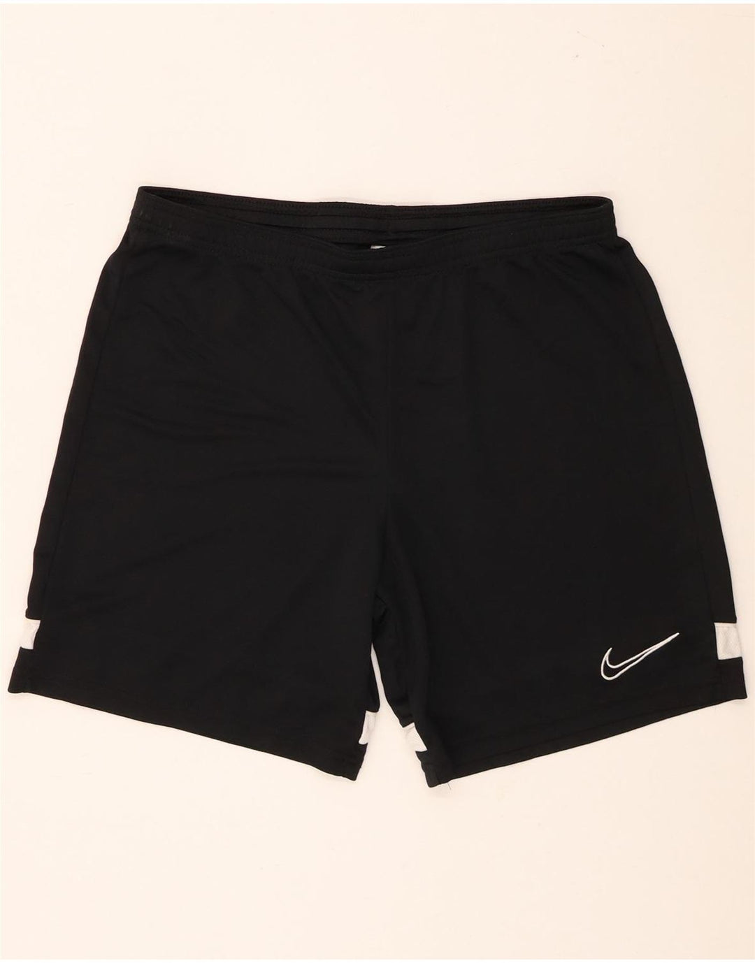 Pantaloncini sportivi Nike Dri Fit da uomo, grandi, in poliestere color block nero