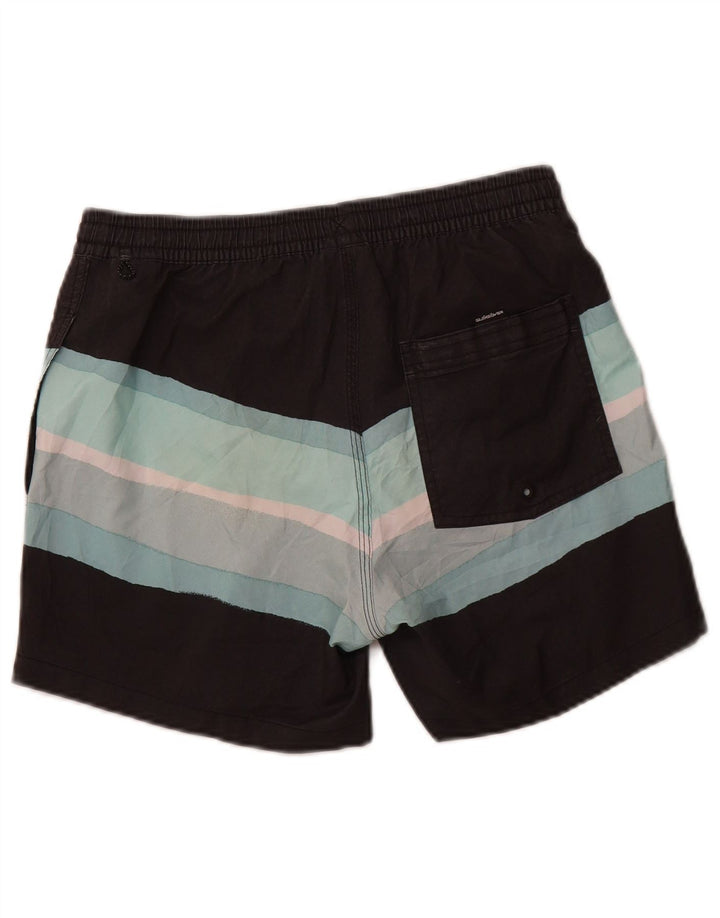 QUIKSILVER Pantaloncini da bagno da uomo piccoli in poliestere color block grigio