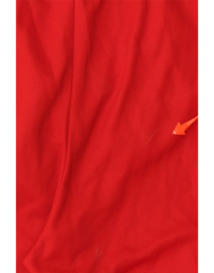 Pantaloncini sportivi Adidas Climalite da uomo in poliestere rosso medio