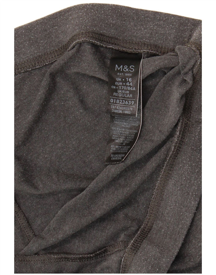 Leggings corti da donna Marks & Spencer UK 16 grande cotone grigio