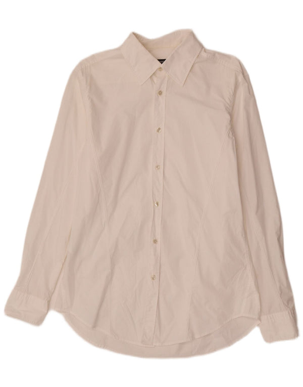Camicia slim fit da uomo Hugo Boss taglia 41/42 grande cotone bianco
