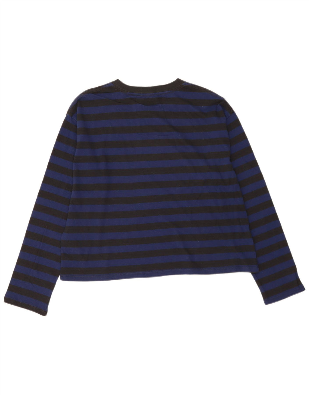 Levi's Top oversize da donna a maniche lunghe UK 14 Medium Navy Blue Striped