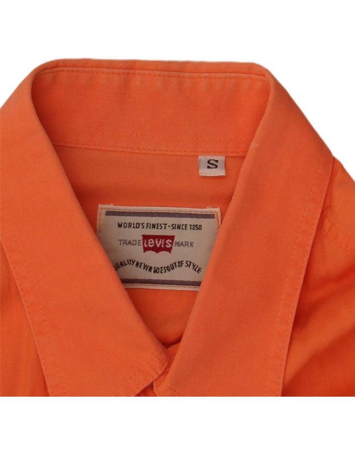 Camicia a maniche corte da uomo LEVI'S piccola arancione