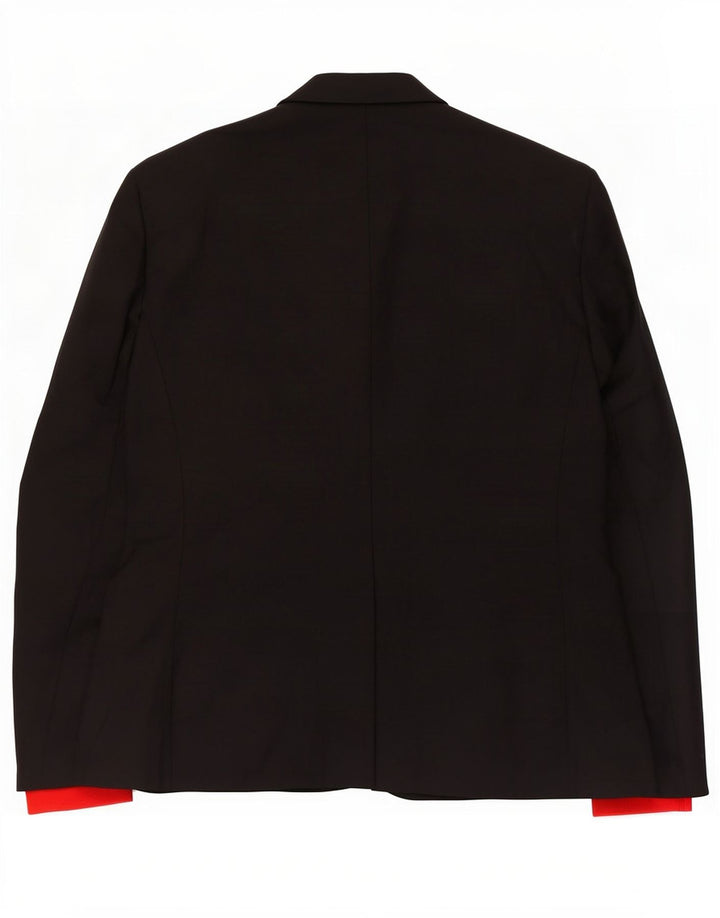 Giacca blazer da uomo a 2 bottoni Zara IT 50 grande poliestere nero