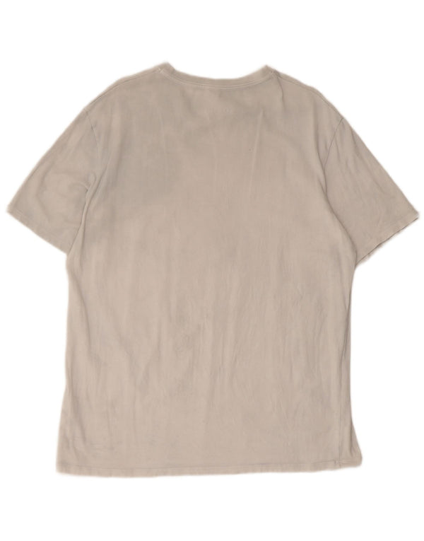 T-shirt da uomo Ted Baker Top grande in cotone grigio