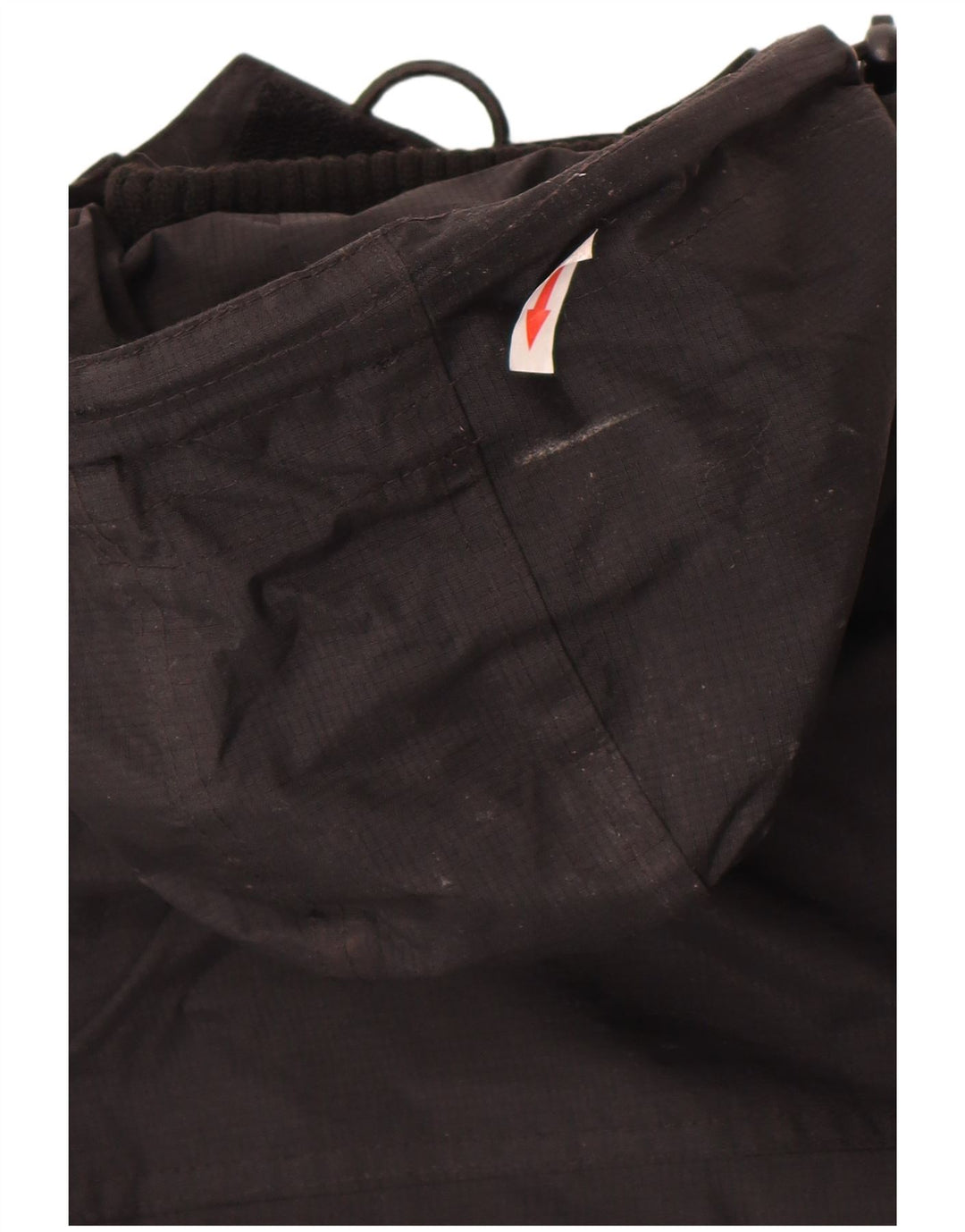 Giacca antipioggia da donna con cappuccio Superdry UK 12 nylon nero medio