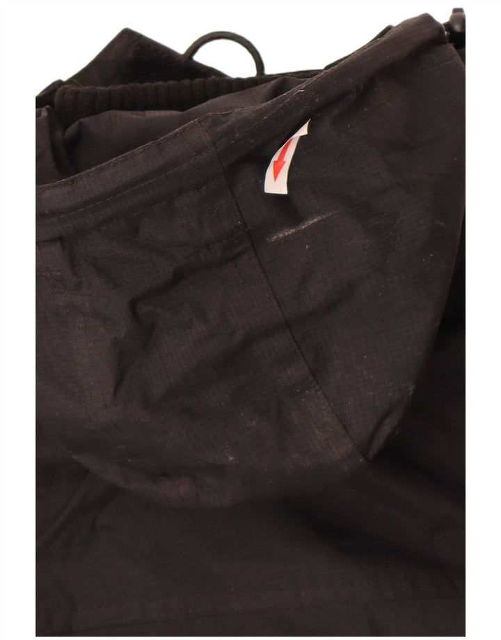 Giacca antipioggia da donna con cappuccio Superdry UK 12 nylon nero medio