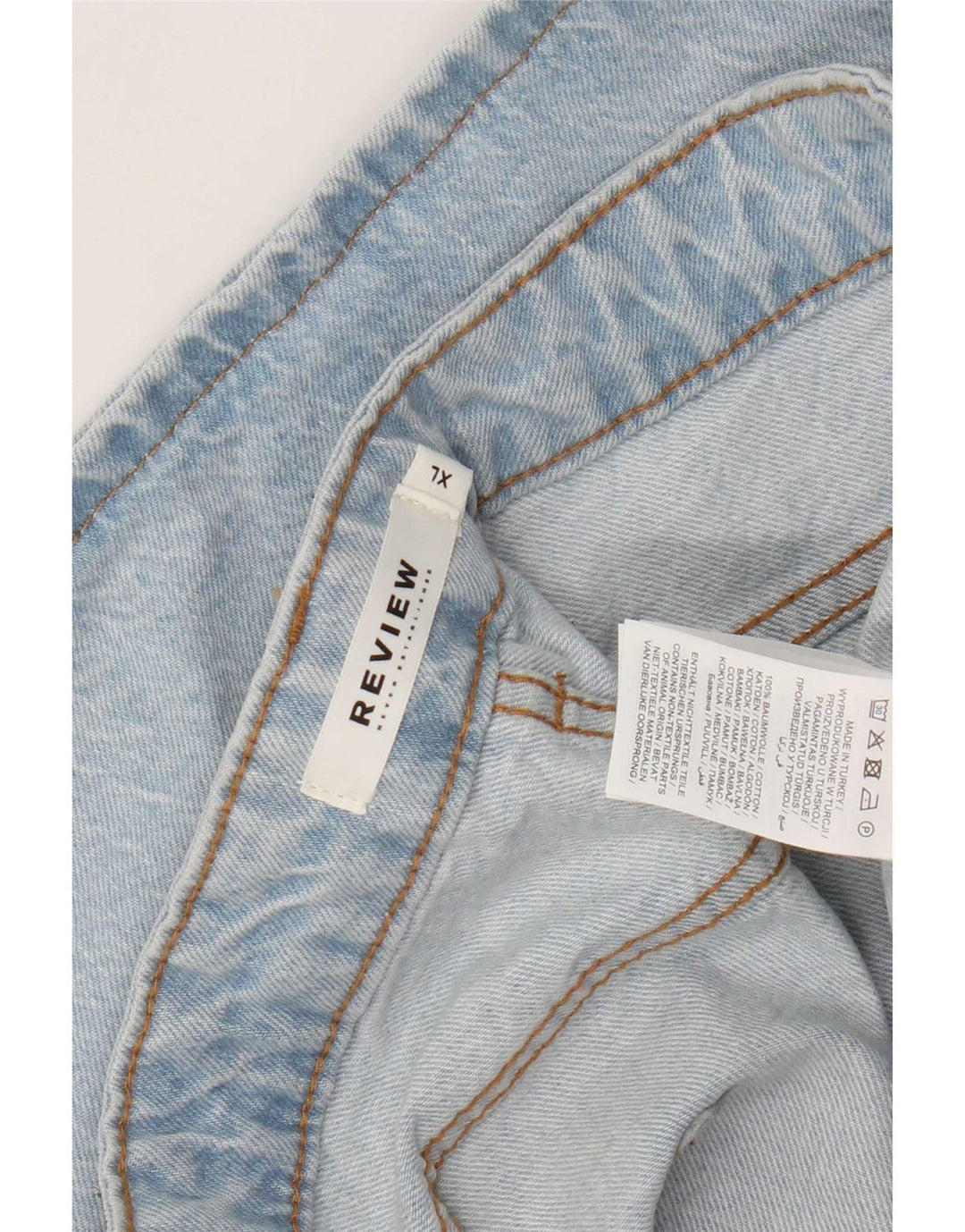 Recensione Pantaloncini di jeans con grafica da uomo XL W38 in cotone blu