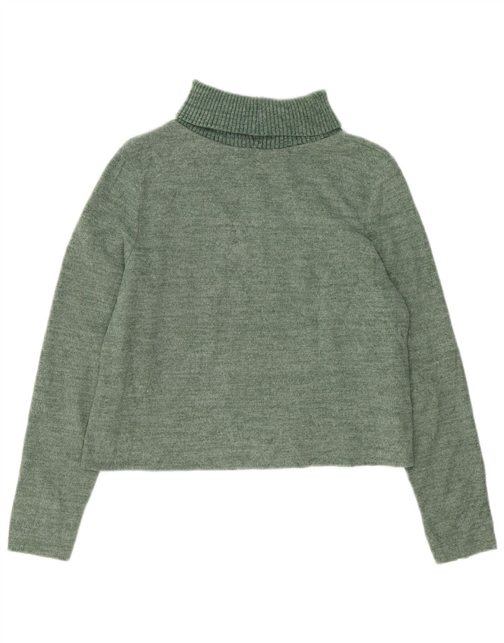 Maglione maglione a collo alto da donna Zara UK 16 grande verde