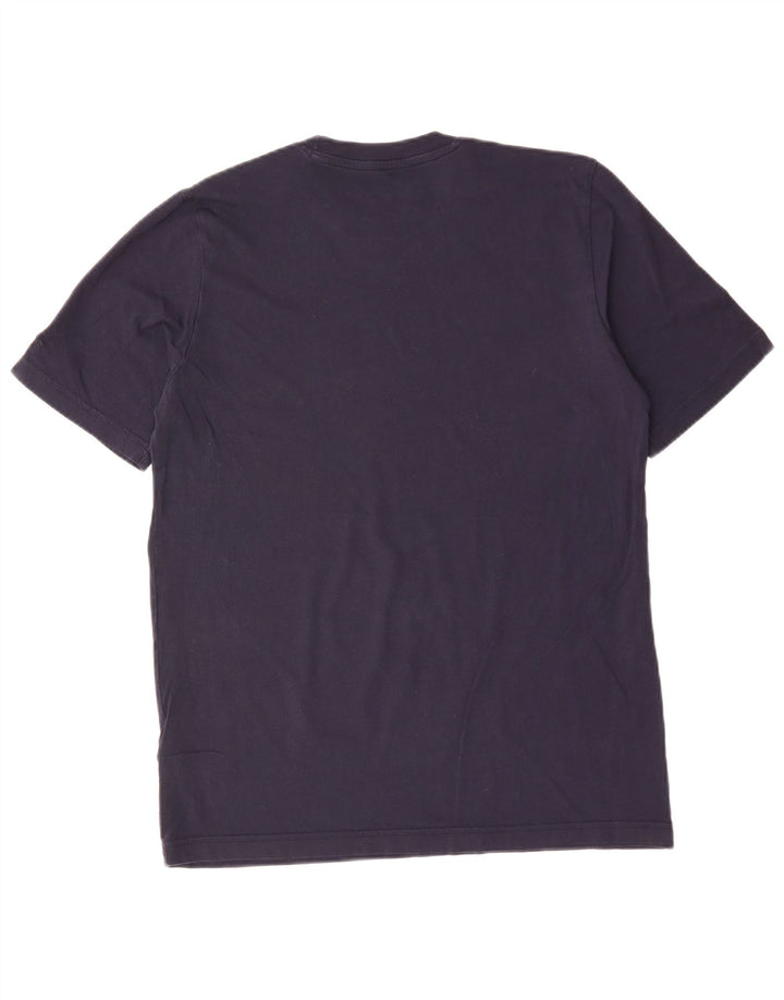 T-shirt grafica da uomo ADIDAS Top in cotone blu navy medio