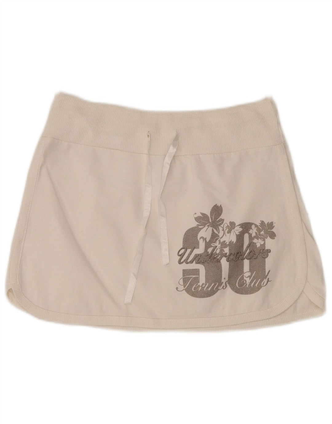 Gonna da tennis mini grafica da donna BENETTON UK 12 Medium White Floral