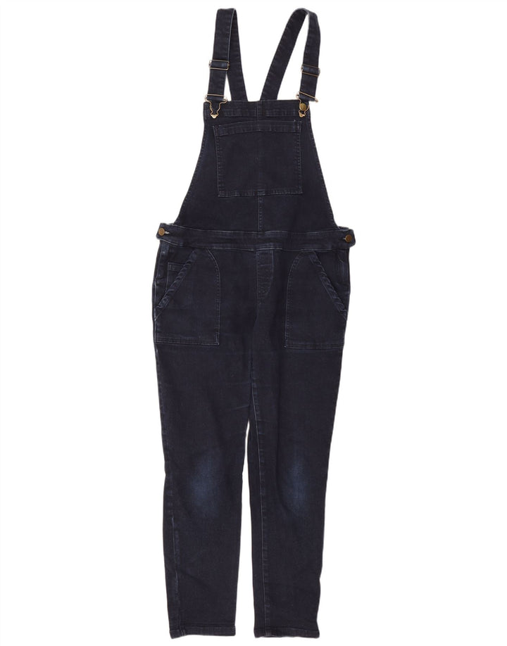 Jeans slim da donna con salopette White Stuff UK 12 medio W34 L27 blu navy