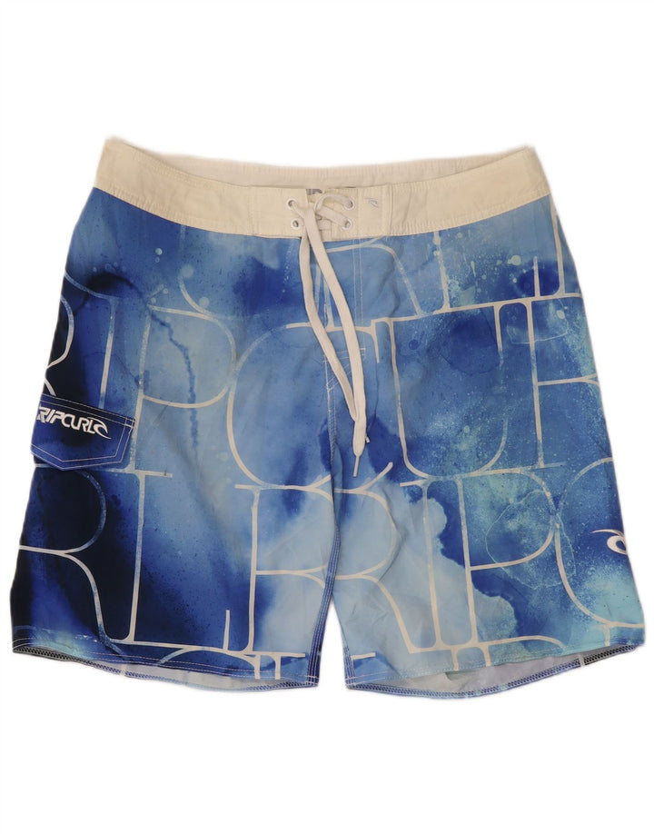 Pantaloncini da bagno grafici da uomo Rip Curl con motivo astratto, grandi blu