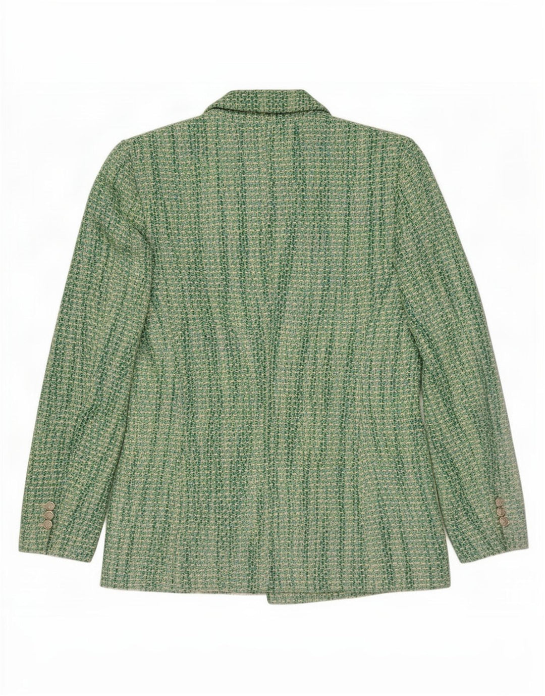 Giacca blazer doppiopetto da donna Zara UK 12 cotone verde medio