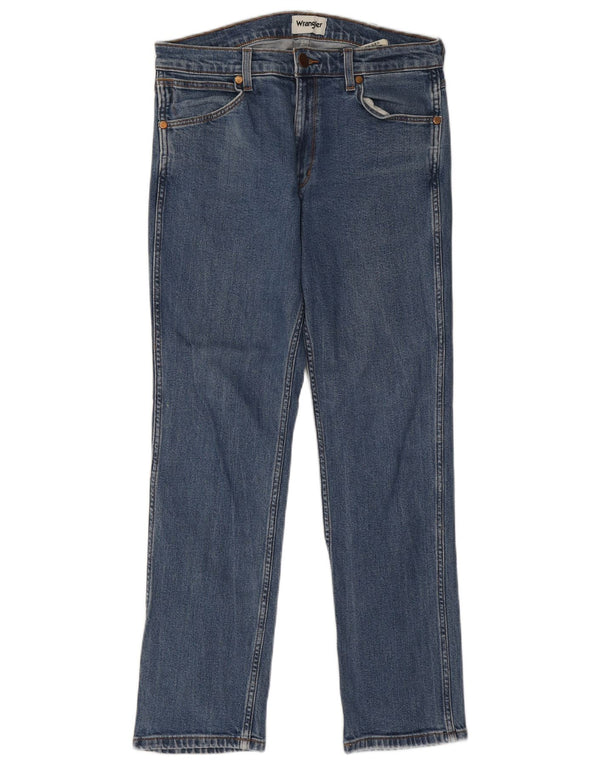 Jeans dritti da uomo Wrangler Greensboro W31 L32 cotone blu