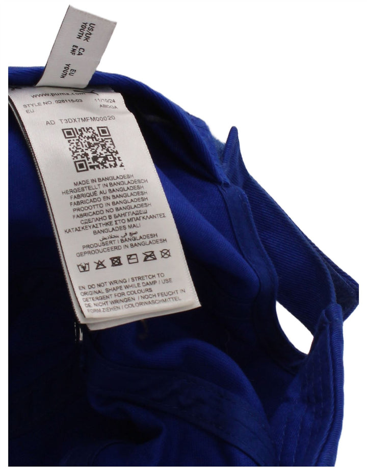 Berretto da baseball grafico da ragazzo Puma Taglia unica in cotone blu