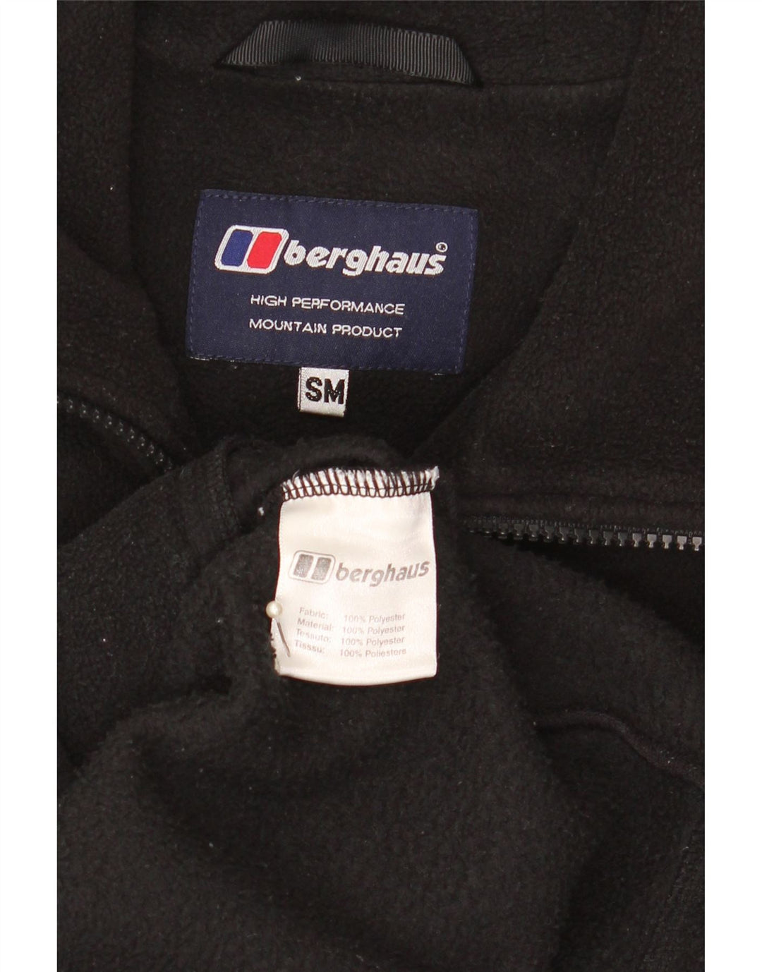 Giacca in pile da uomo Berghaus UK 36 piccola poliestere nero