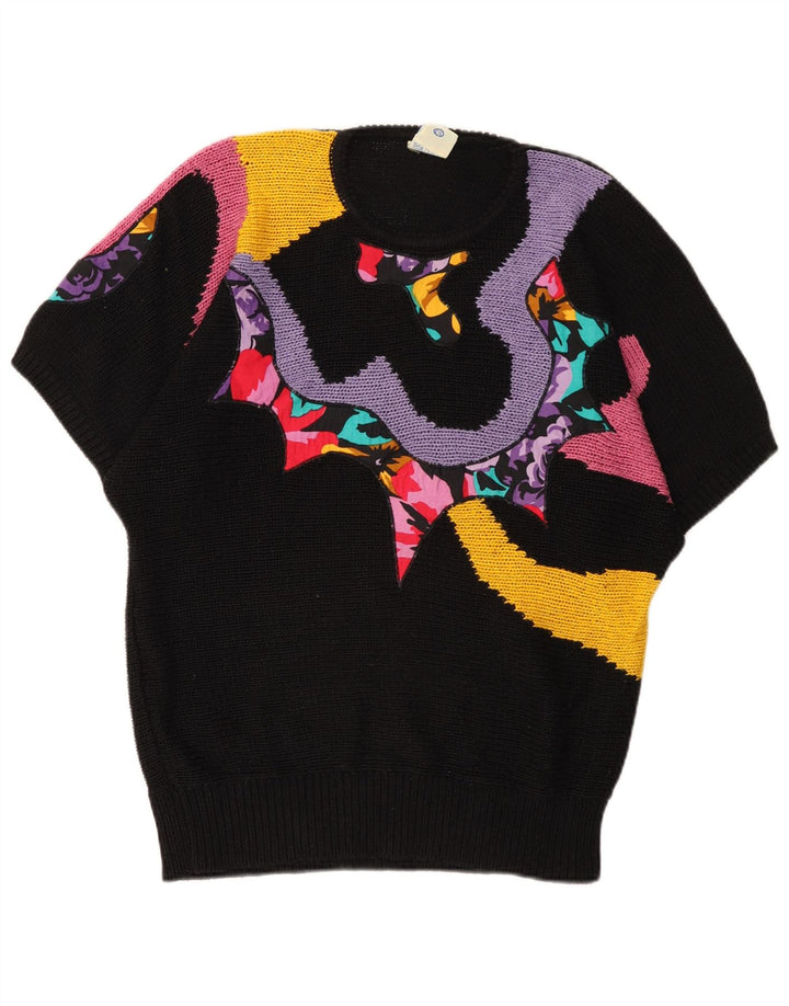 Maglione maglione girocollo da donna Yessica EU 40/42 Medium Black Colourblock