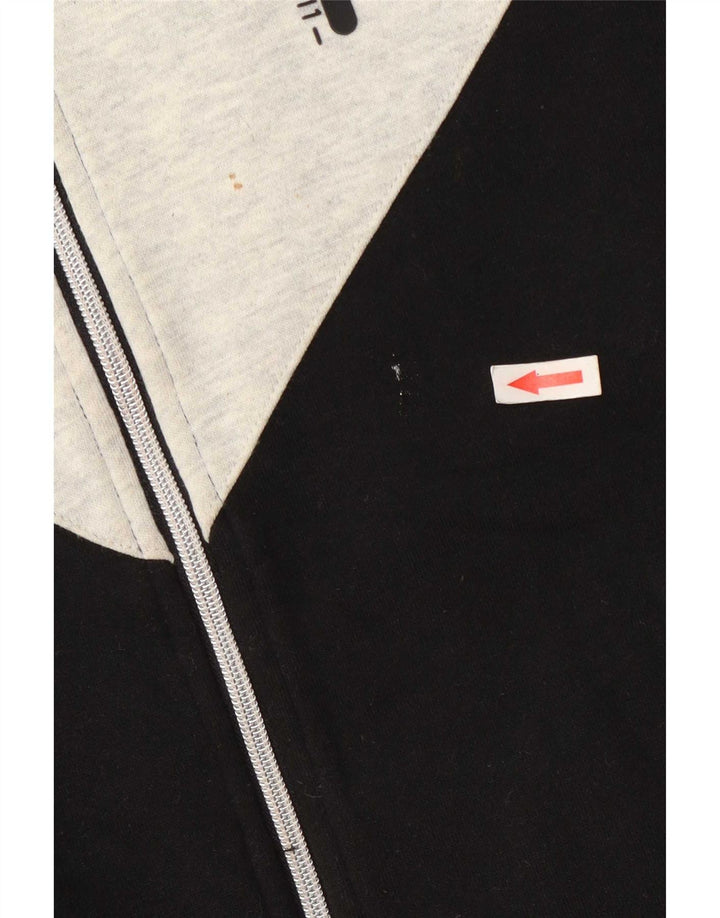 Giacca da ginnastica da donna Fila UK 10 Small Poliestere color block nero