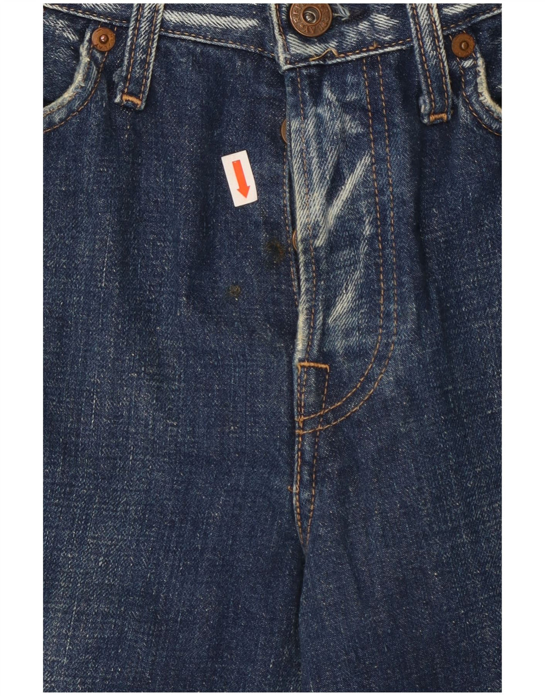 Jeans dritti da donna Replay W29 L32 cotone blu navy