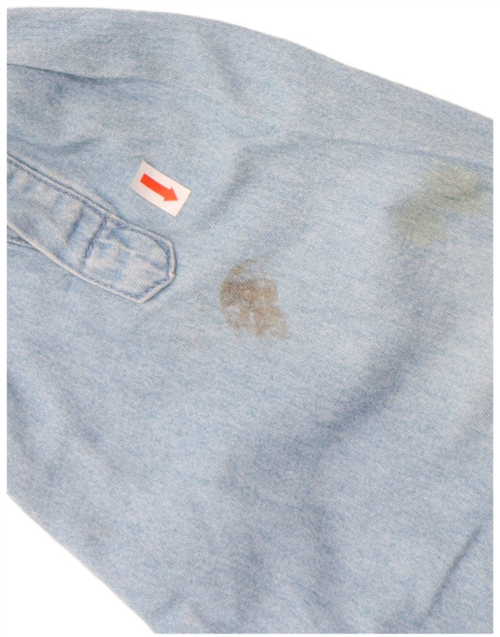 JOHN BANER Camicia di jeans da uomo 3XL Cotone blu