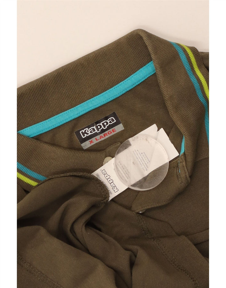 Polo Kappa da uomo XL in cotone kaki