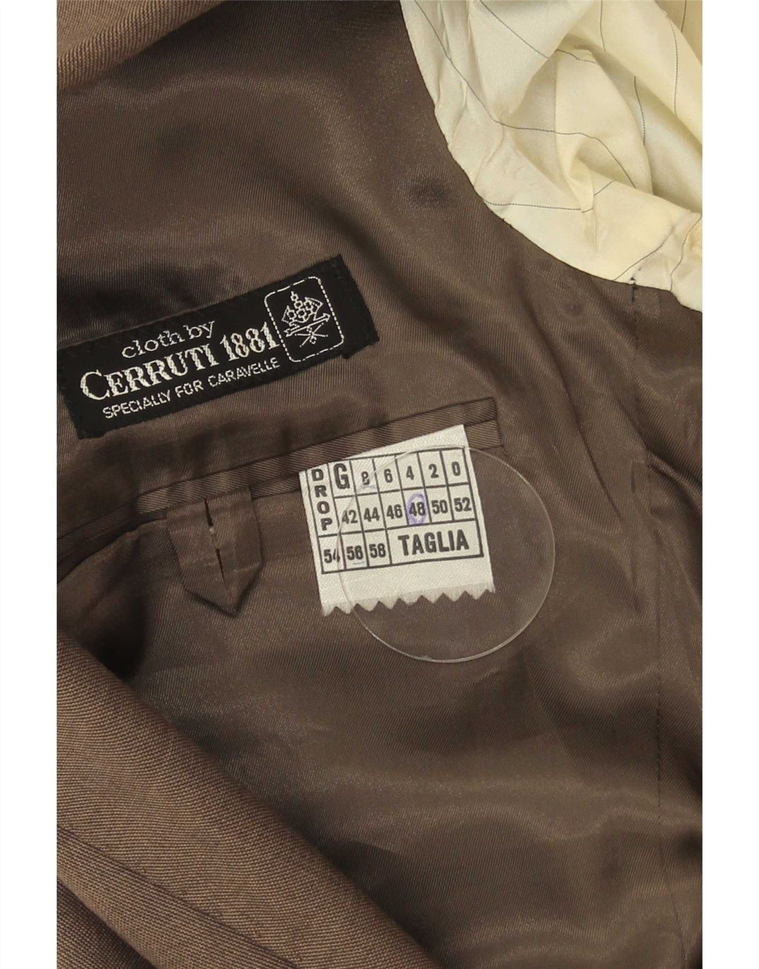 Giacca blazer da uomo a 2 bottoni Cerruti 1881 IT 48 Marrone medio