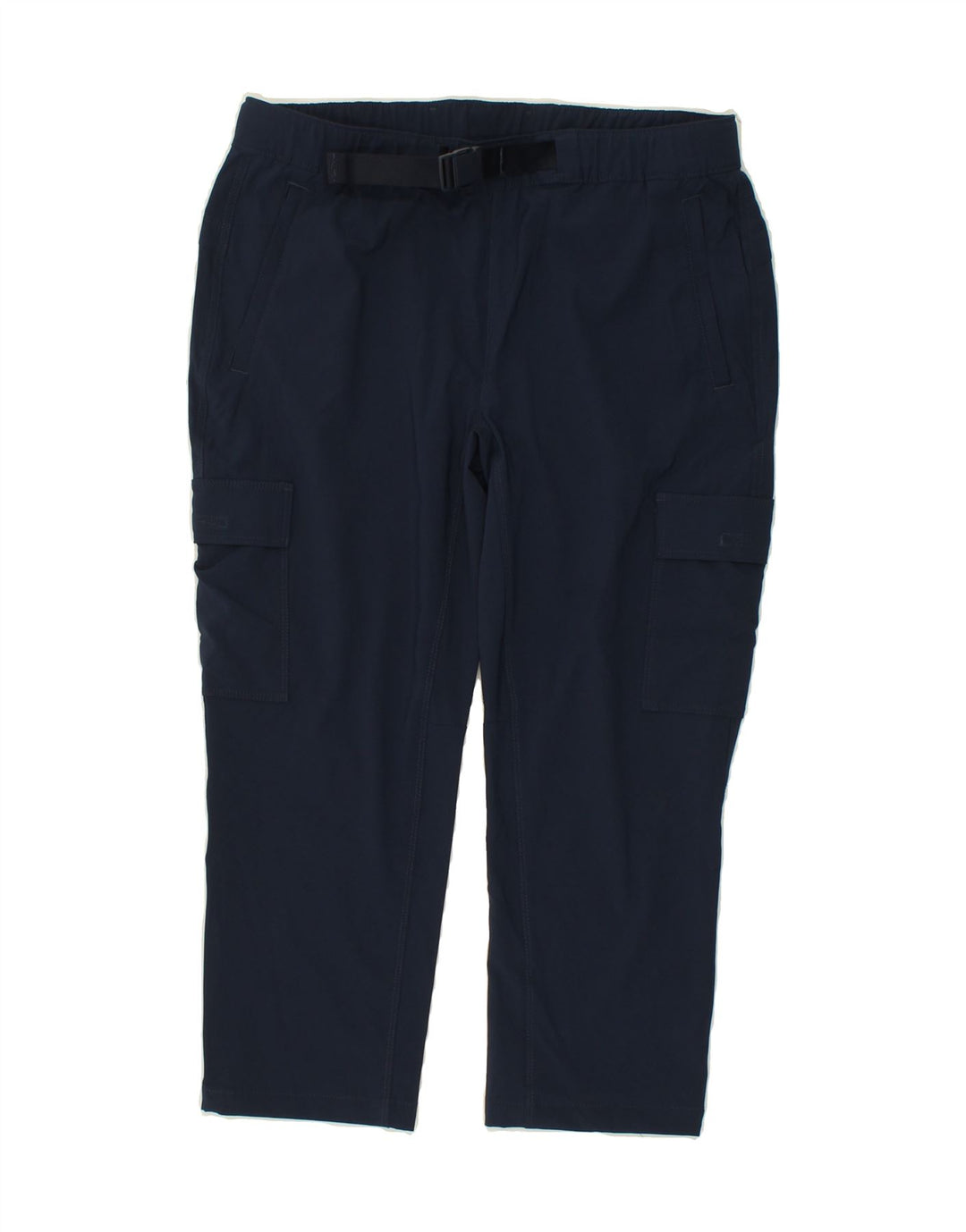 EDDIE BAUER Womens Slim Cargo Trousers US 12 Large W34 L23 Navy Blue Vintage Eddie Bauer and Second-Hand Eddie Bauer from Messina Hembry 