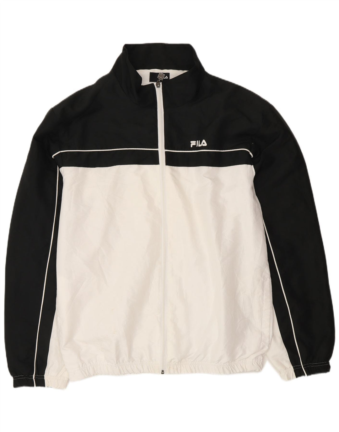 Giacca da tuta da uomo Fila 2XL Poliestere color block bianco