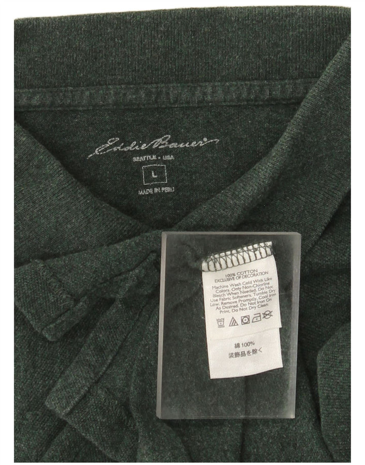Polo da uomo Eddie Bauer grande in cotone verde