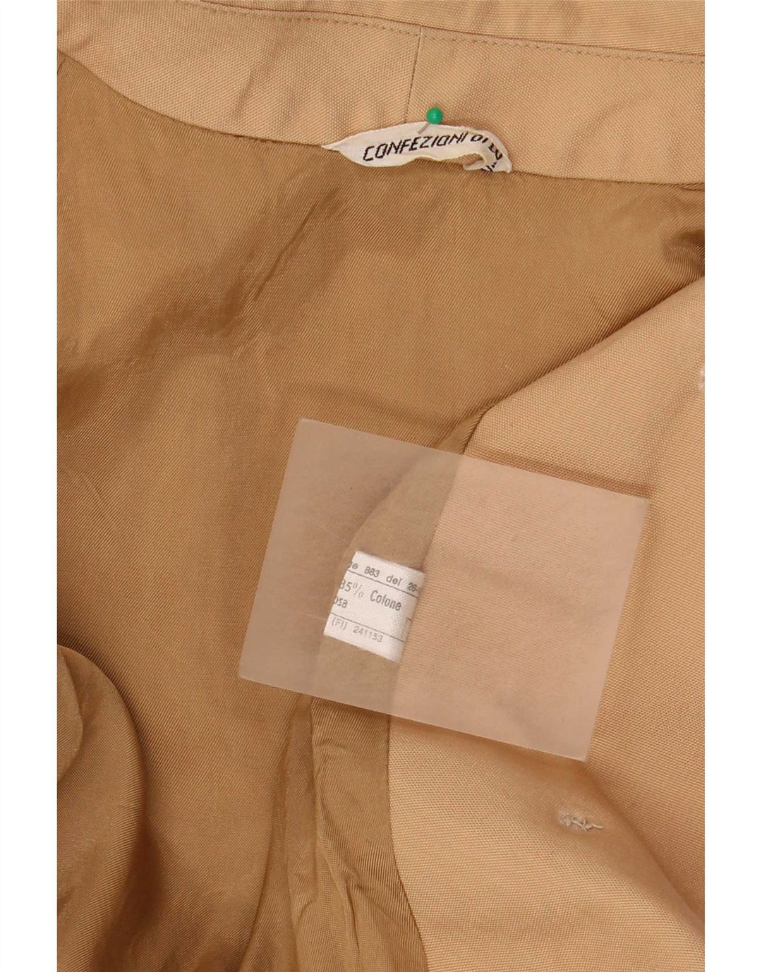 Trench da donna Confezioni Di Lusso UK 12 Poliestere beige medio