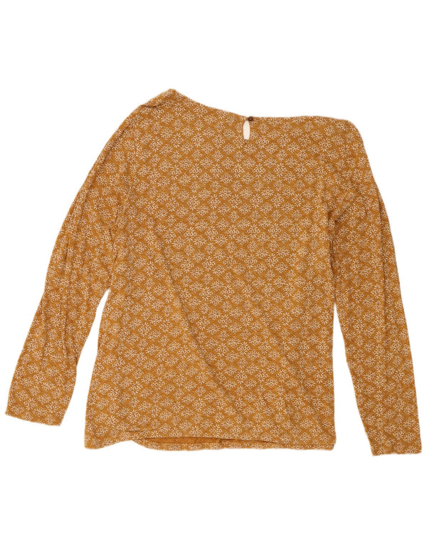 Top da donna a maniche lunghe Fat Face UK 18 XL Cotone geometrico beige