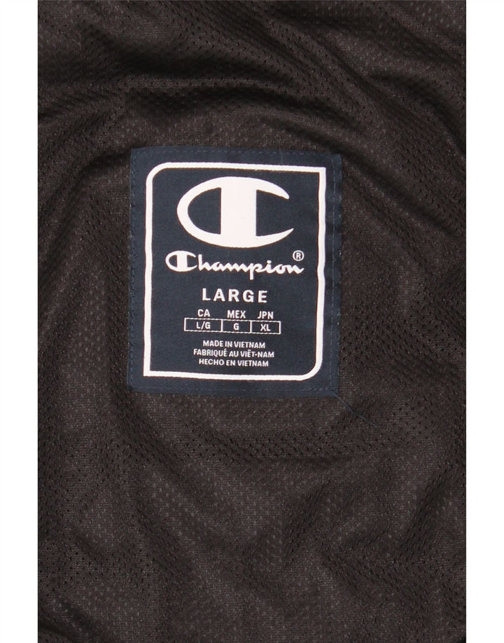 Giacca imbottita con cappuccio da uomo Champion UK 40 grande nera