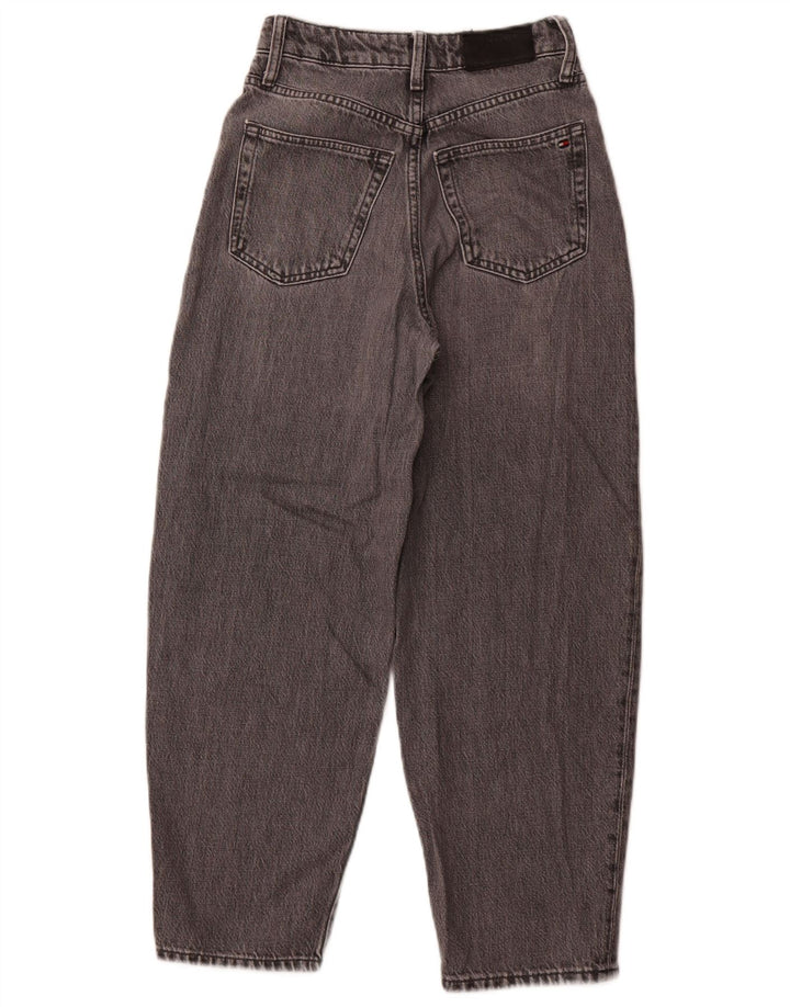 TOMMY HILFIGER Jeans affusolati Eva a vita alta da donna W25 L25 cotone grigio