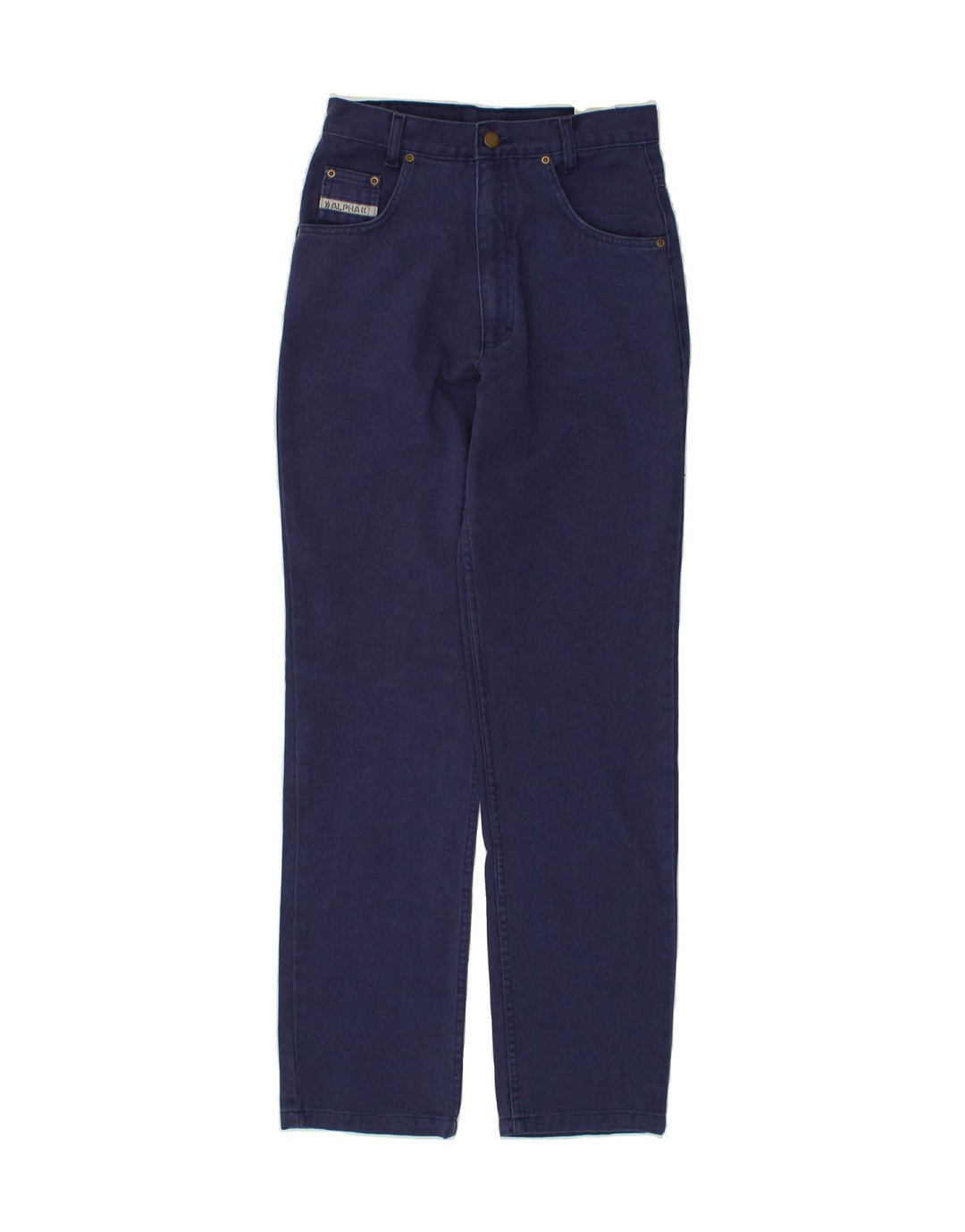 VINTAGE Womens Straight Jeans W26 L30 Blue Cotton | Vintage Vintage | Thrift | Second-Hand Vintage | Used Clothing | Messina Hembry 