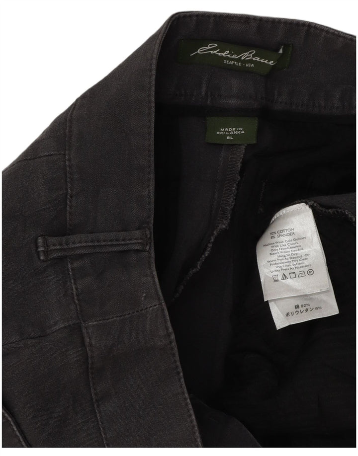 Pantaloni casual dritti da donna EDDIE BAUER US 8 Medium W28 L32 Grigio