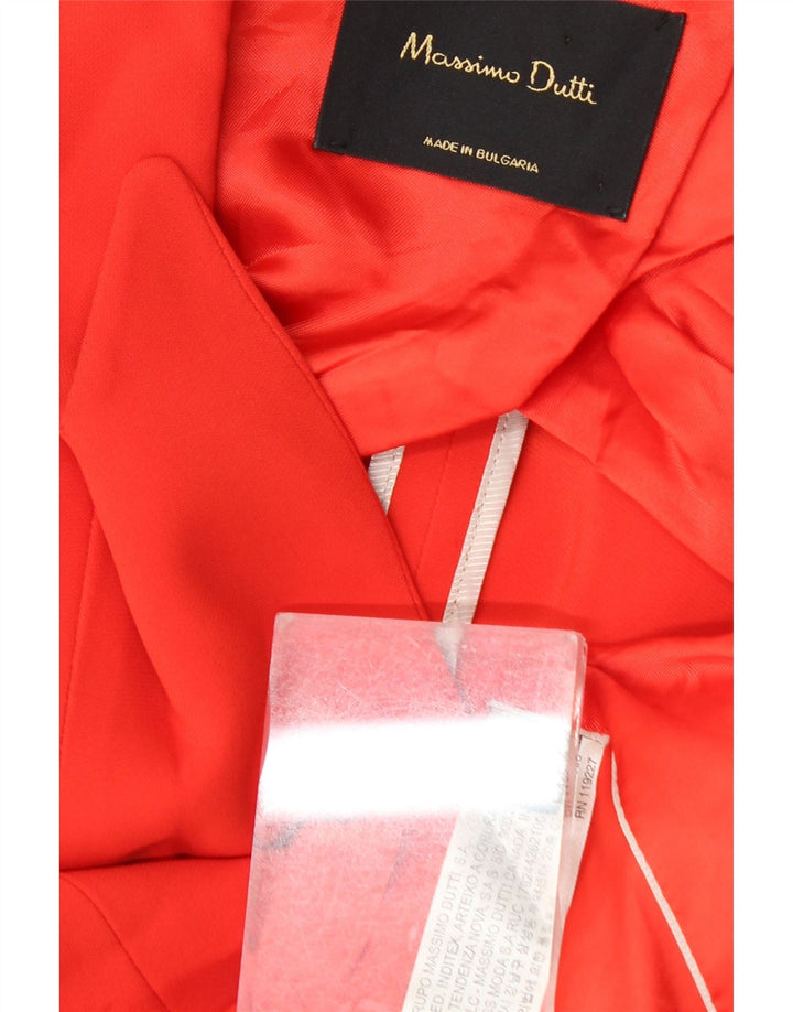 Giacca blazer da donna a 1 bottone Massimo Dutti EU 44 XL viscosa rossa