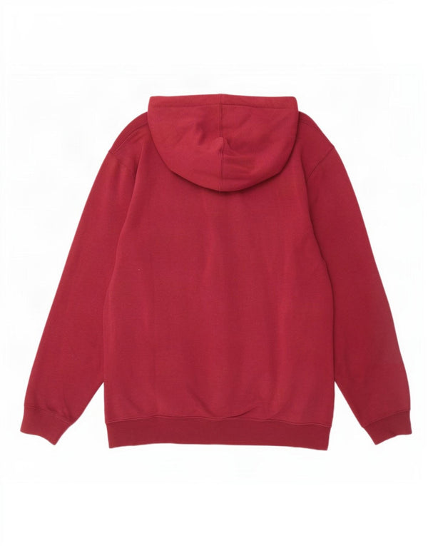 Felpa con cappuccio e zip da donna Vans UK 16 grande in cotone bordeaux