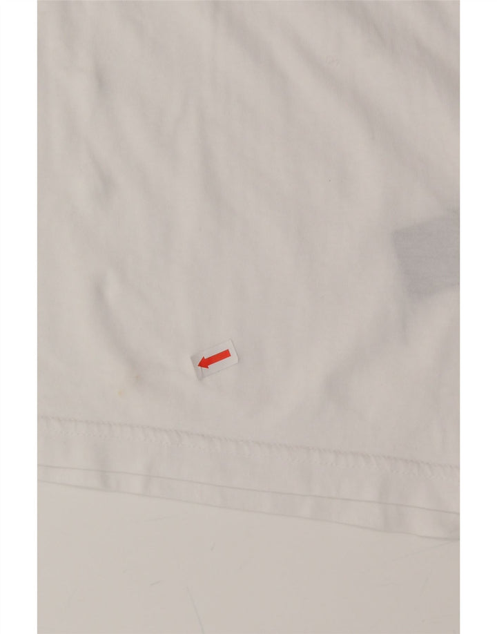 ALPHA INDUSTRIES Womens T-Shirt Top UK 10 Small White Cotton Vintage Alpha Industries and Second-Hand Alpha Industries from Messina Hembry 