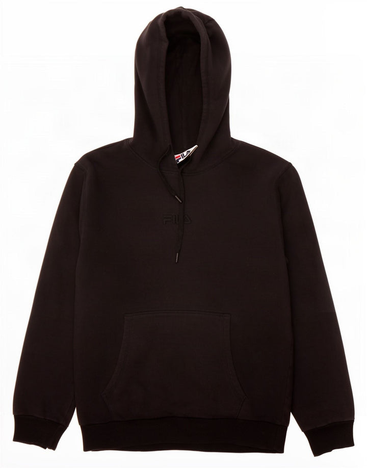 Felpa con cappuccio Fila da uomo grande nera