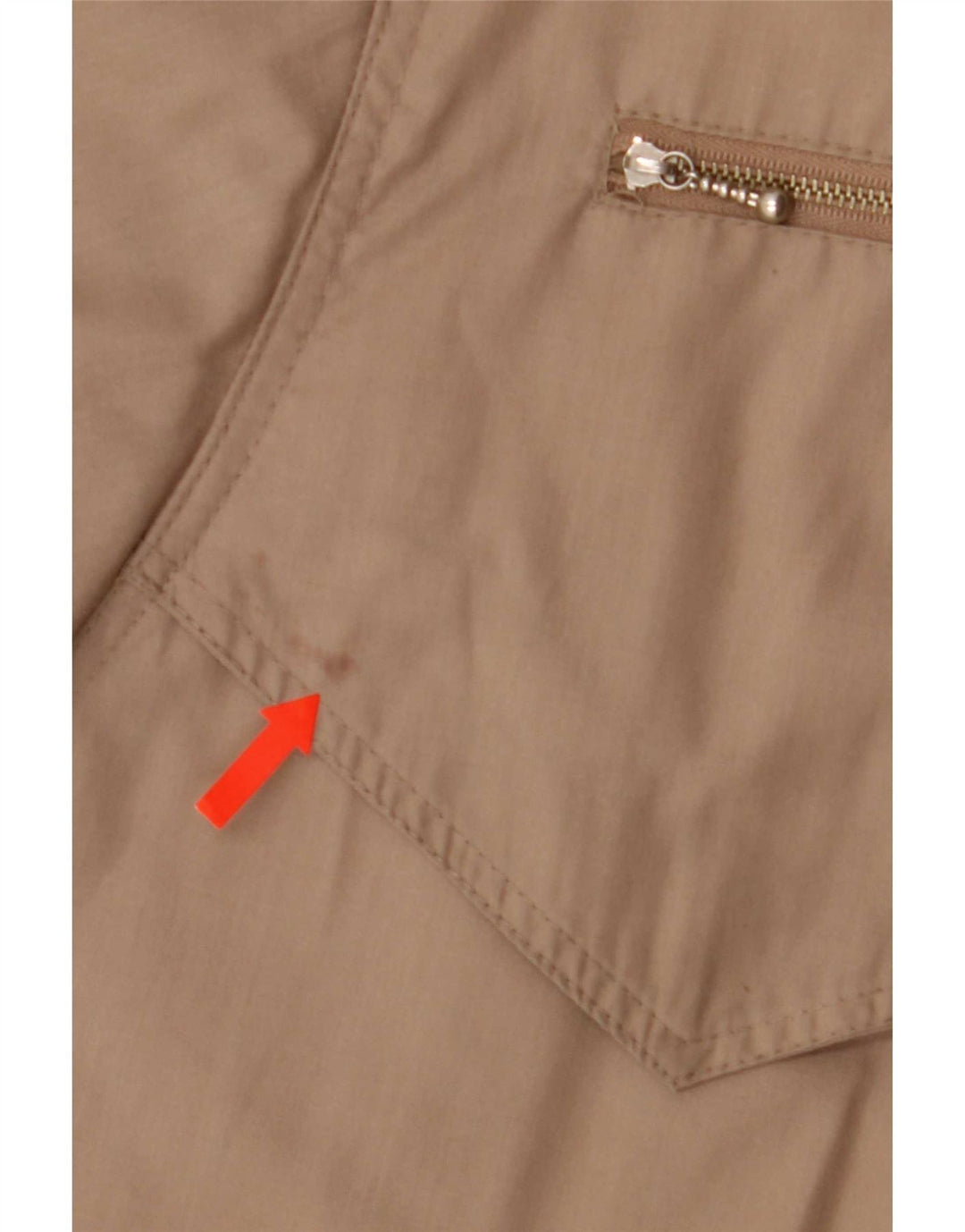 Trench vintage oversize da donna EU 40 Beige medio Poliestere