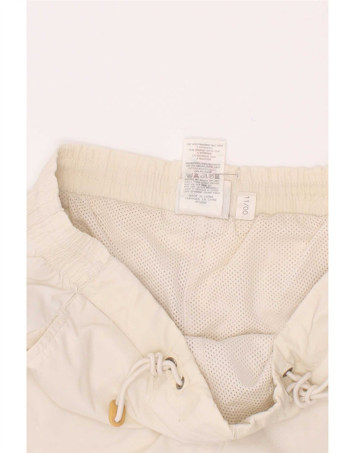 Pantaloncini da bagno Adidas da bambino 13-14 anni in poliestere a righe bianche
