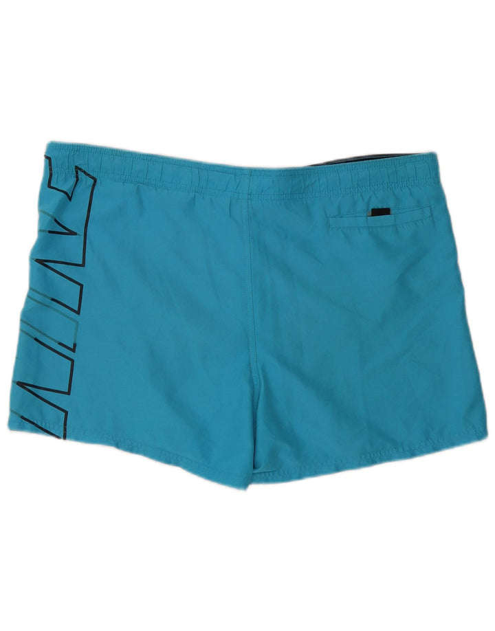 Pantaloncini da bagno con grafica Nike da uomo, grandi, in poliestere blu