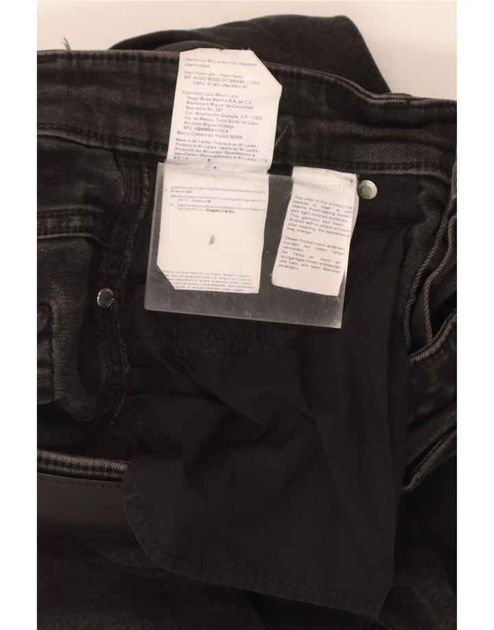 Jeans slim da uomo Hugo Boss W30 L31 cotone nero